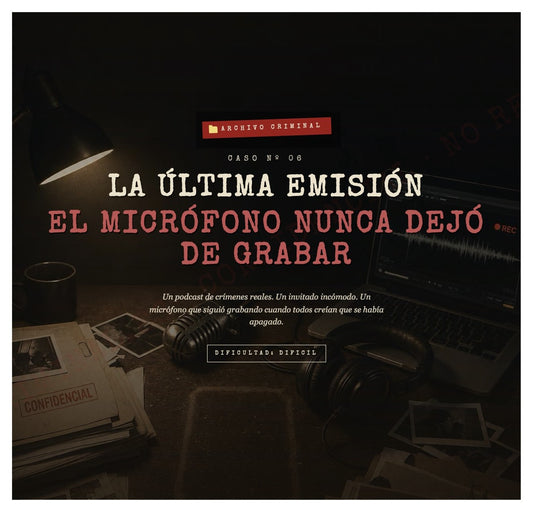 Portada del Caso Nº 06: La última emisión